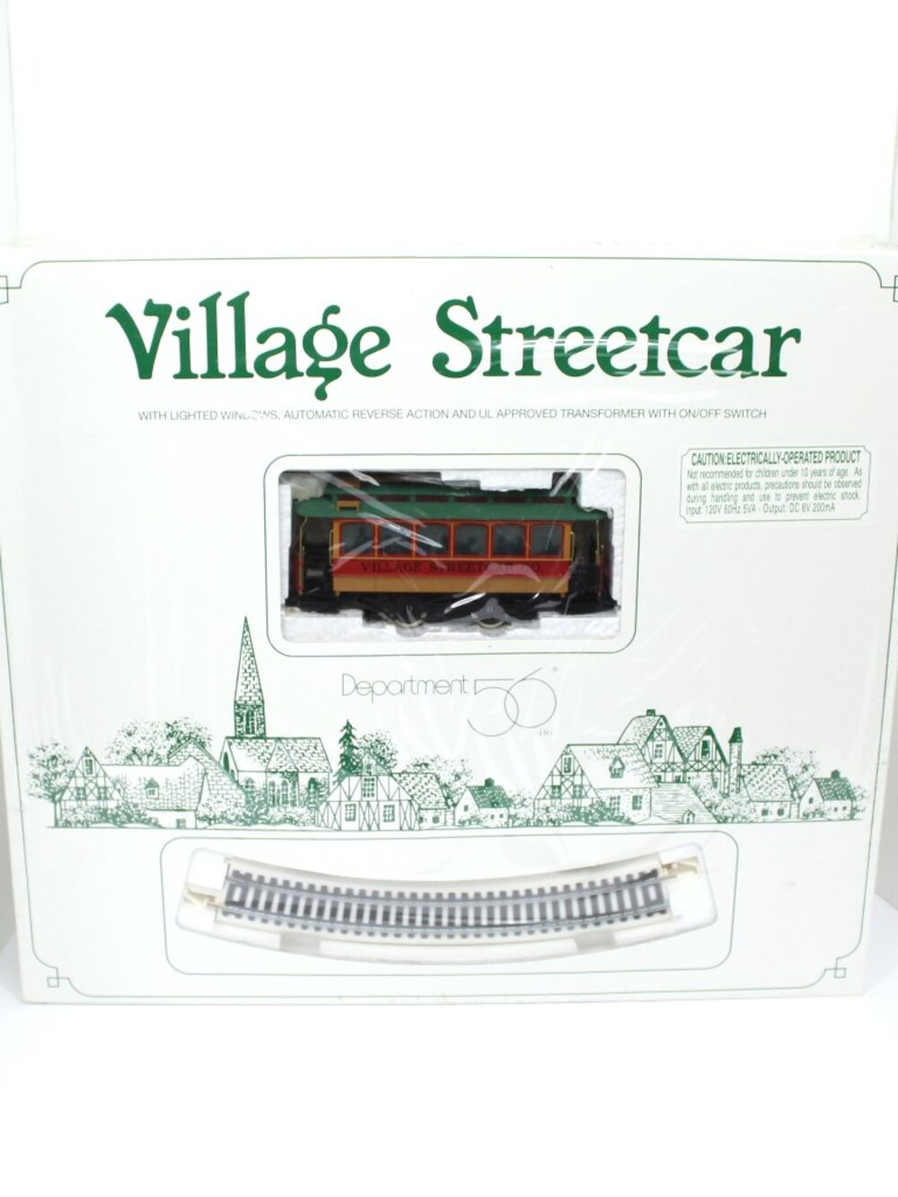 Department 56 Village Heritage Collection Streetcar Complete Set 5240-0 RETIRED